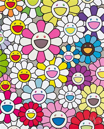 TAKASHI MURAKAMI Three color offset lithographs.